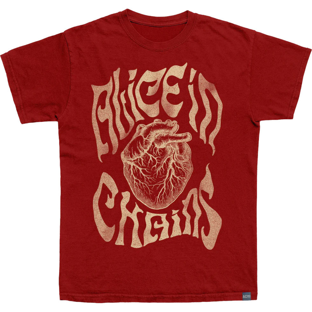 Made In Usa Heart Alice In Chains Tshirt